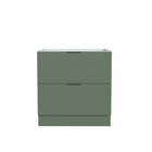 Balcão 2 Gavetões, Gaveta Auxiliar, Tampo, Rodapé E Puxador 1