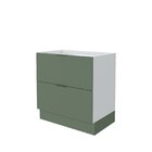 Balcão 2 Gavetões, Gaveta Auxiliar, Tampo, Rodapé E Puxador 1