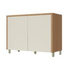 Balcão 2 Portas 120cm Condessa 100% Mdf Carvalho/greige