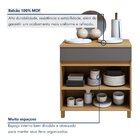 Balcão 2 Portas 1 Gaveta 80cm 100% Mdf Realeza Premium Carval