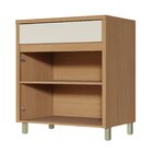 Balcao 2 Portas 1 Gaveta 80cm Condessa 100% Mdf Carvalho/grei