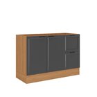 Balcão 2 Portas 2 Gavetas 120cm Sem Tampo Soho Cabecasa Madei