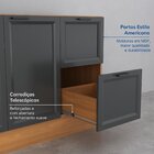 Balcão 2 Portas 2 Gavetas 120cm Sem Tampo Soho Cabecasa Madei