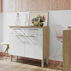 Balcão 2 Portas 2 Gavetas Com Tampo Nala Kits Paraná