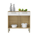 Balcão 2 Portas 2 Gavetas Com Tampo Nala Kits Paraná