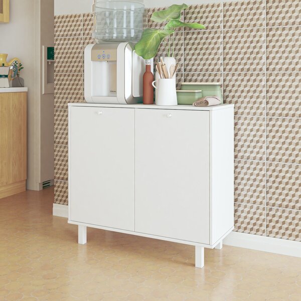 Balcão 2 Portas 2 Prateleiras Mdp 12mm Branco