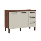 Balcão 2 Portas 3 Gavetas 1200 Sem Tampo Ametista Kits Paraná