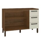 Balcão 2 Portas 3 Gavetas 1200 Sem Tampo Ametista Kits Paraná