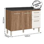 Balcao 2 Portas 3 Gavetas 120cm 2964x15 Nicioli