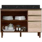 Balcao 2 Portas 3 Gavetas 120cm Com Tampo Mdf Kali Premium 12