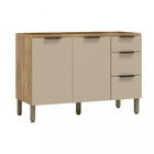 Balcão 2 Portas 3 Gavetas 120cm Viv Aluminum Kits Paraná