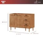 Balcão 2 Portas 3 Gavetas Versalles 120cm Em Madeira Maciça -