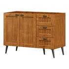 Balcão 2 Portas 3 Gavetas Versalles 120cm Em Madeira Maciça -