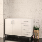 Balcão 2 Portas 4 Gavetas Branco Florida