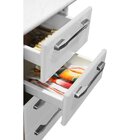 Balcão 2 Portas 4 Gavetas Criativa – Itatiaia Aço - Branco Ne