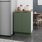 Balcão 2 Portas 60cm Com Tampo Com Rodapé Ipanema Cabecasa Ma