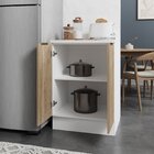 Balcão 2 Portas 60cm Com Tampo Com Rodapé Ipanema Cabecasa Ma