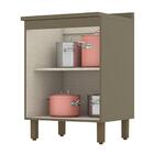 Balcão 2 Portas 60cm Connect Com Tampo - Móveis Henn