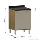 Balcão 2 Portas 60cm Isis Luciane