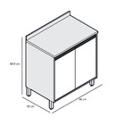 Balcão 2 Portas 60cm Lin700 Luciane