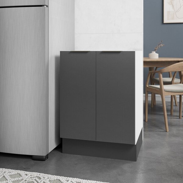 Balcão 2 Portas 60cm Sem Tampo Com Rodapé Ipanema Cabecasa Ma