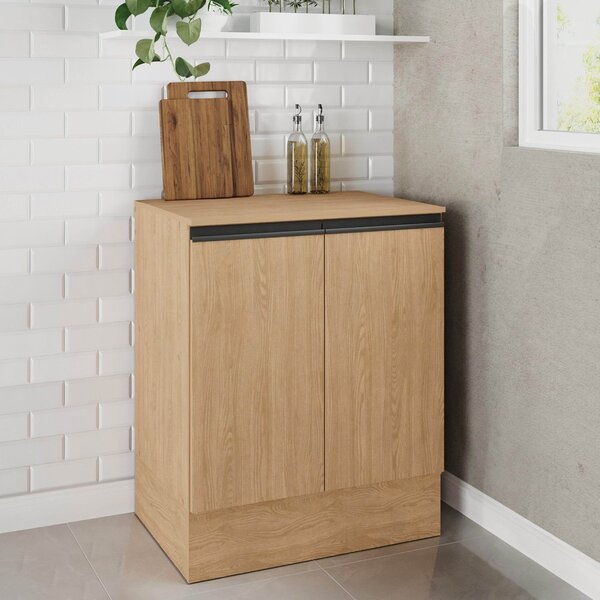 Balcão 2 Portas 70cm Com Tampo Nara Cabecasa Madeiraoriginals