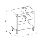 Balcão 2 Portas 80cm Allure Linea Brasil