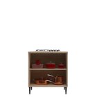 Balcão 2 Portas 80cm Amália Aveiro Oak/cinza Urbano
