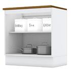 Balcão 2 Portas 80cm Americana Com Tampo Cooktop - Móveis Henn