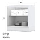 Balcão 2 Portas 80cm Americana Com Tampo Cooktop - Móveis Henn