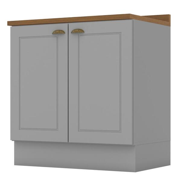 Balcão 2 Portas 80cm Americana Com Tampo - Móveis Henn