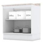 Balcão 2 Portas 80cm Americana Com Tampo - Móveis Henn