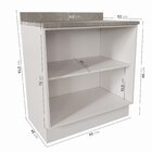 Balcão 2 Portas 80cm Arizona Cabecasa Madeiraoriginals