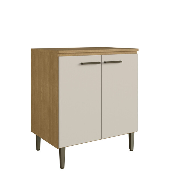 Balcão 2 Portas 80cm Com Pés 100 Mdf May Cadorin Móveis