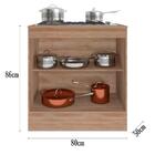 Balcao 2 Portas 80cm Com Tampo 17021 Ferrara Pln