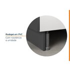 Balcão 2 Portas 80cm Com Tampo Com Rodapé Puxador 150cm Ipane