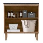 Balcao 2 Portas 80cm Com Tampo Para Cooktop Mdf Kali Premium