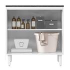 Balcao 2 Portas 80cm Com Tampo Para Cooktop Mdf Kali Premium