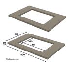 Balcão 2 Portas 80cm Connect Com Tampo Cooktop - Móveis Henn