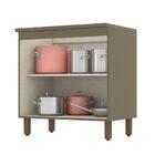 Balcão 2 Portas 80cm Connect Com Tampo Cooktop - Móveis Henn