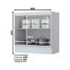 Balcão 2 Portas 80cm E Aéreo 2 Portas Americana - Móveis Henn