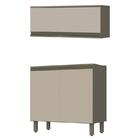 Balcão 2 Portas 80cm E Aéreo Basculante Connect - Móveis Henn