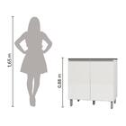 Balcão 2 Portas 80cm Evidence Poliman