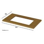 Balcão 2 Portas 80cm Nova York Com Tampo Cooktop - Móveis Henn