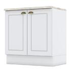 Balcão 2 Portas 80cm Nova York Com Tampo Cooktop - Móveis Henn