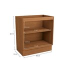 Balcão 2 Portas 80cm X 88cm Cozinha Ciela Canela