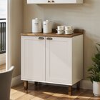 Balcão 2 Portas Americano Provençal 100% Mdf Com Tampo Ilumin