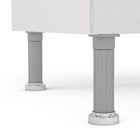 Balcão 2 Portas Branco com Tampo Preto Florida