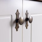 Balcão 2 Portas Com Base E Pés De Madeira Maciça Joy Off White