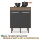 Balcao 2 Portas Com Tampo 70cm 17024 Pln